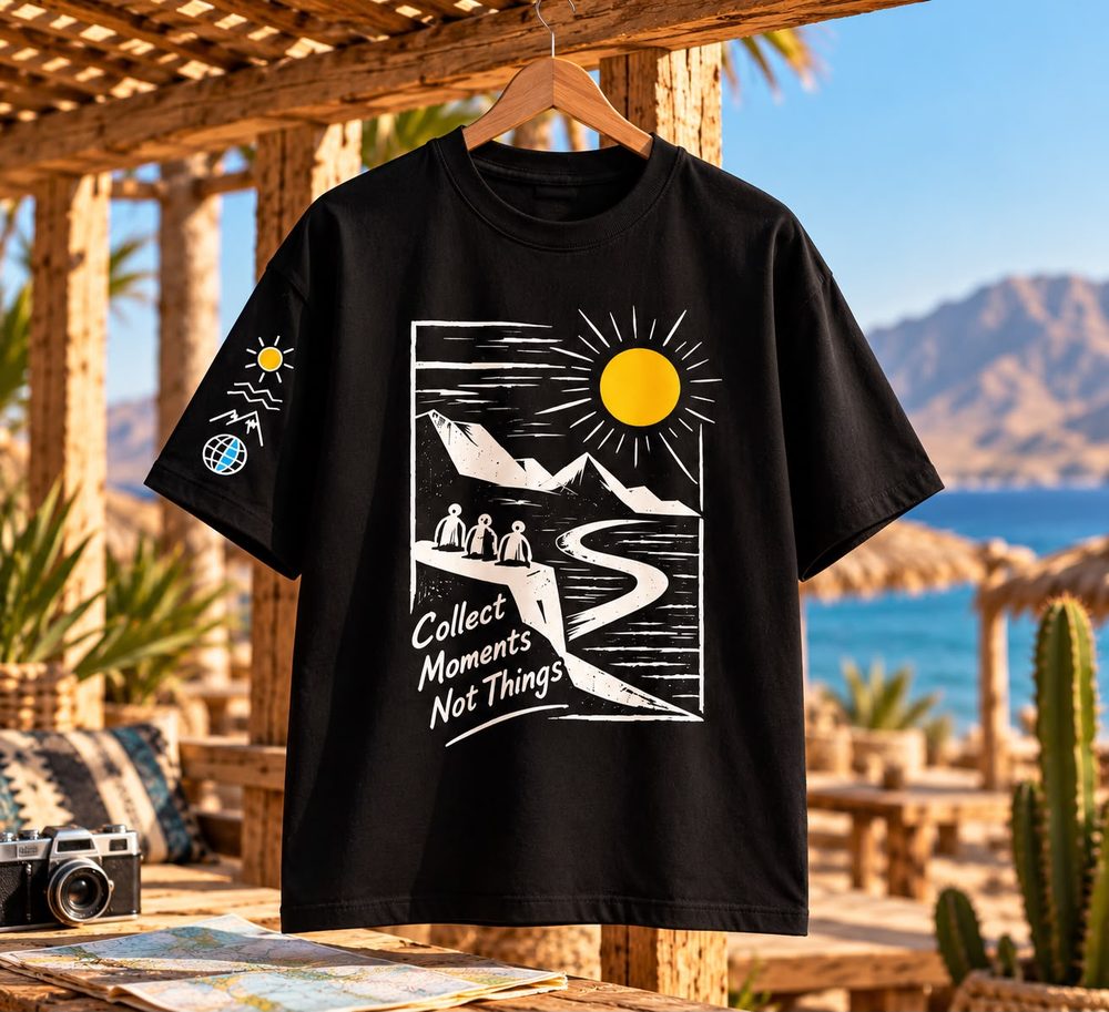 Black Soloevents t-shirt, front